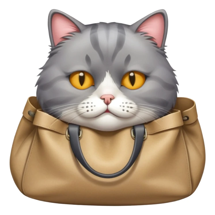 cat with bags under its eyes sticker