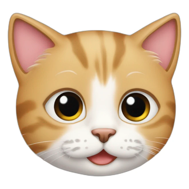 cat saying i love you baby sticker