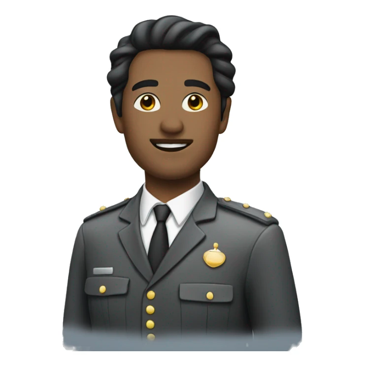 Private chauffeur with black hair sticker