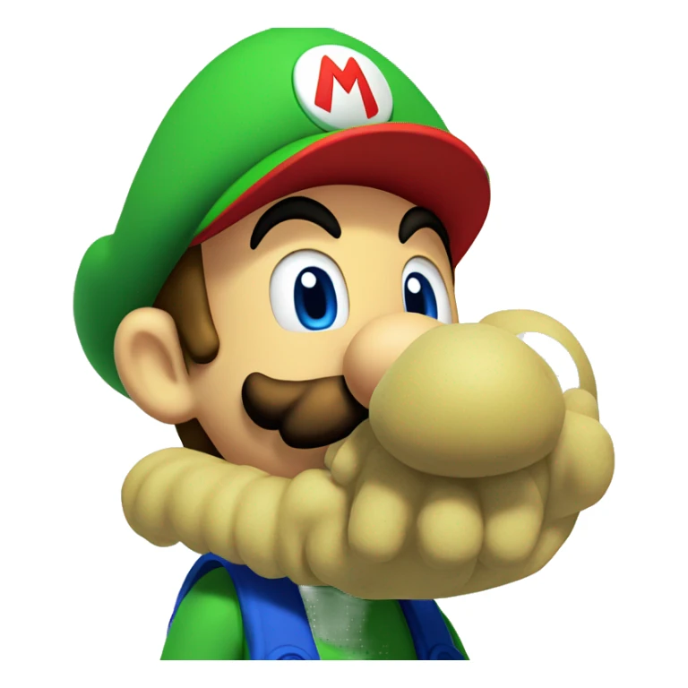 Mario kissing Luigi  sticker