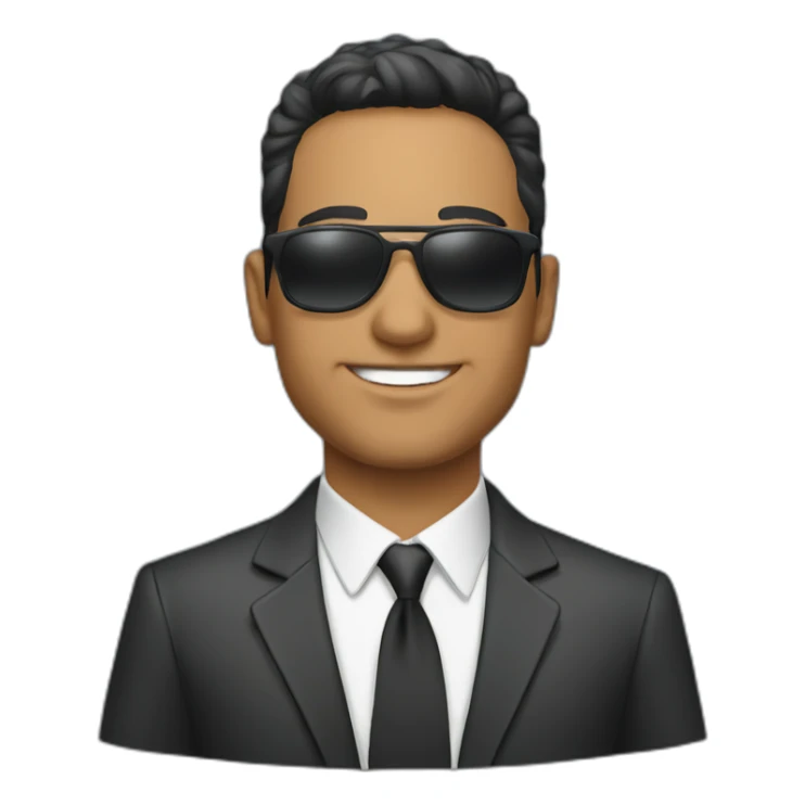 Armando Christian Pérez wearing sunglasses sticker