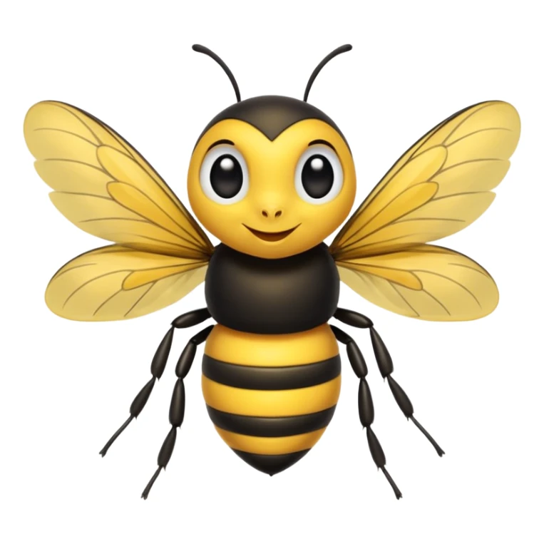 Crée-moi l'emoji d'une petite abeille malicieuse sticker