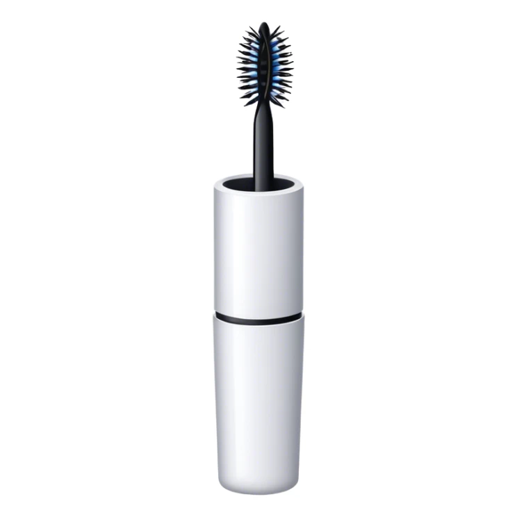 mascara in white tube sticker