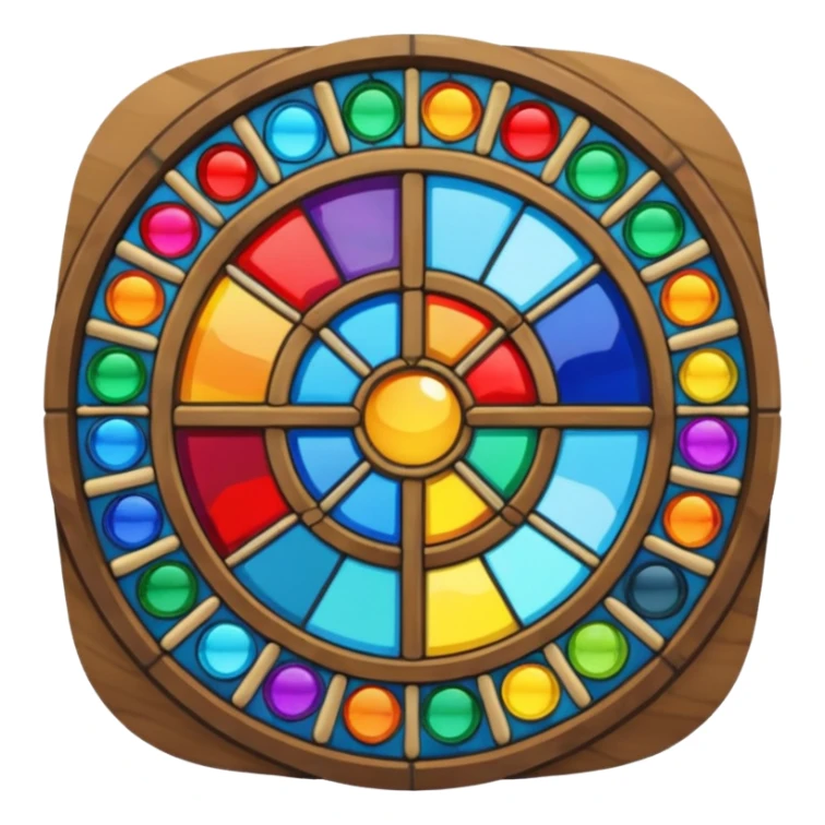 Stained glass art palette sticker