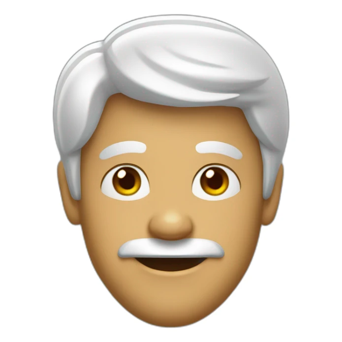 Una cara que represente desesperación de forma humorístico sticker