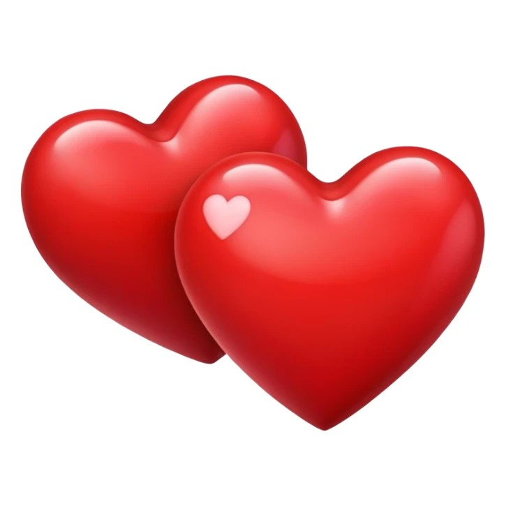 red heart sticker