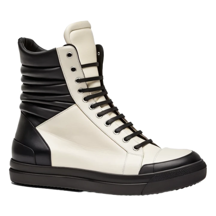 rick owens geobasket white sticker