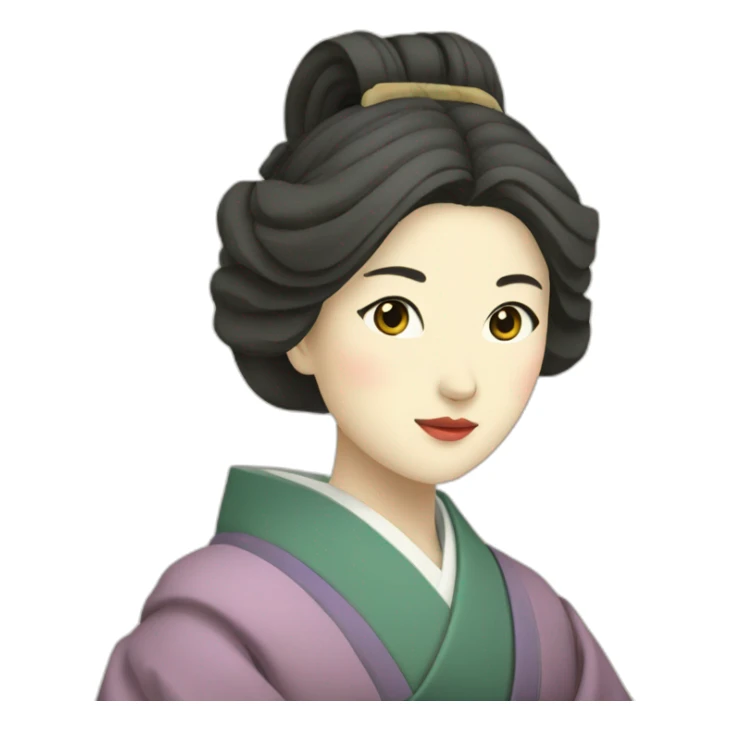 japanese-female-scholar-in-the-Heian-era sticker