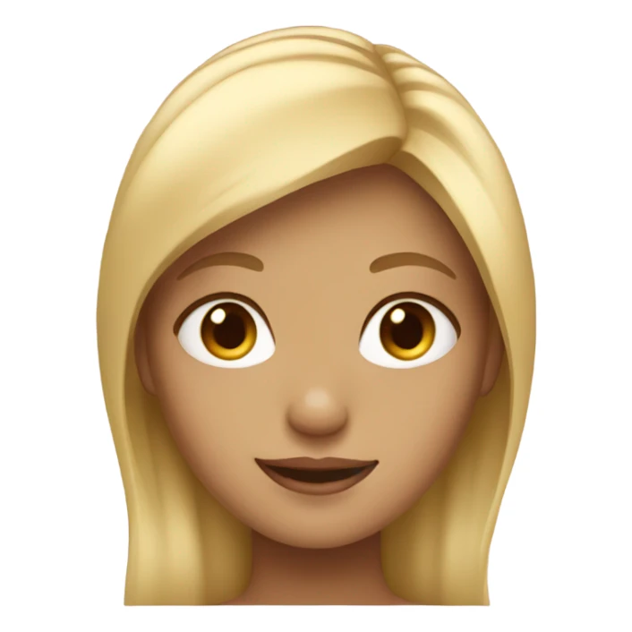 girl w/ blond hair  sticker