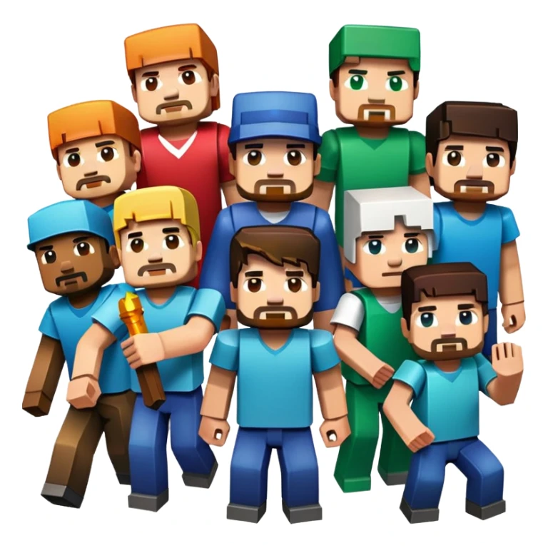 Can you make me a emoji with all the buttons of Minecraft android sticker