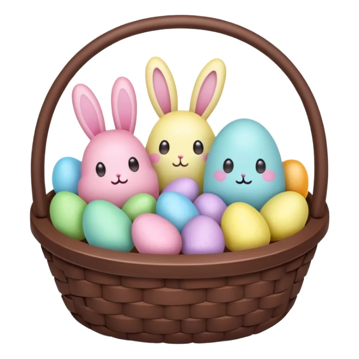  peeps marshmallow easter candy basket kawaii chocolate bunny jelly bean eggs sticker