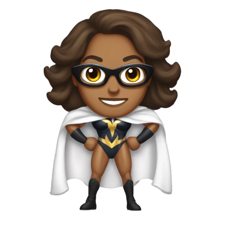 kamala harris superhero big muscles cape sticker