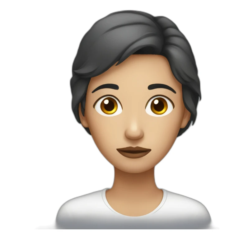 Tired Woman with dark circles sticker