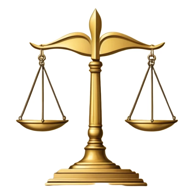 law textbook, thick book with scales of justice on the cover sticker