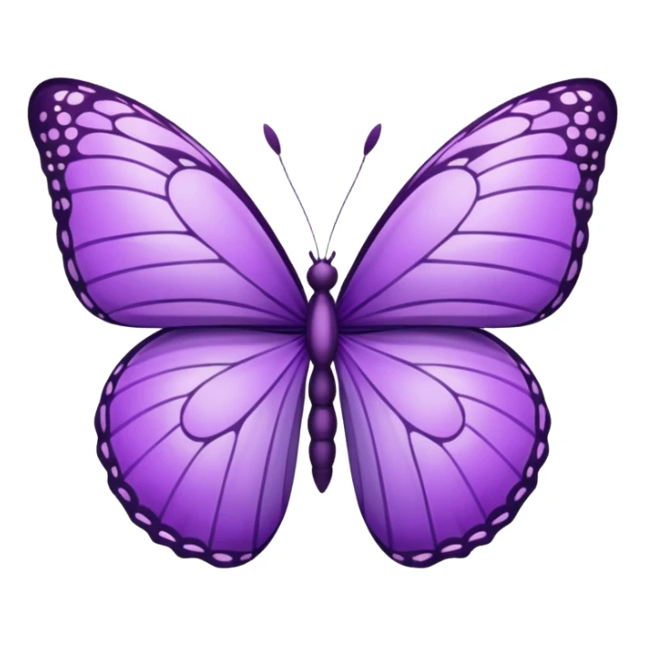 Create a purple butterfly emoji that I can copy and paste. sticker