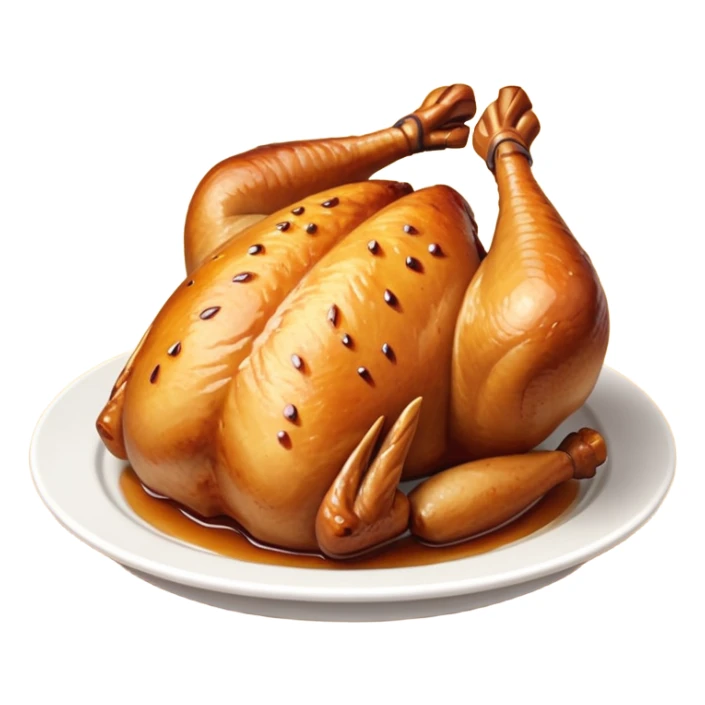 Rotisserie chicken sticker