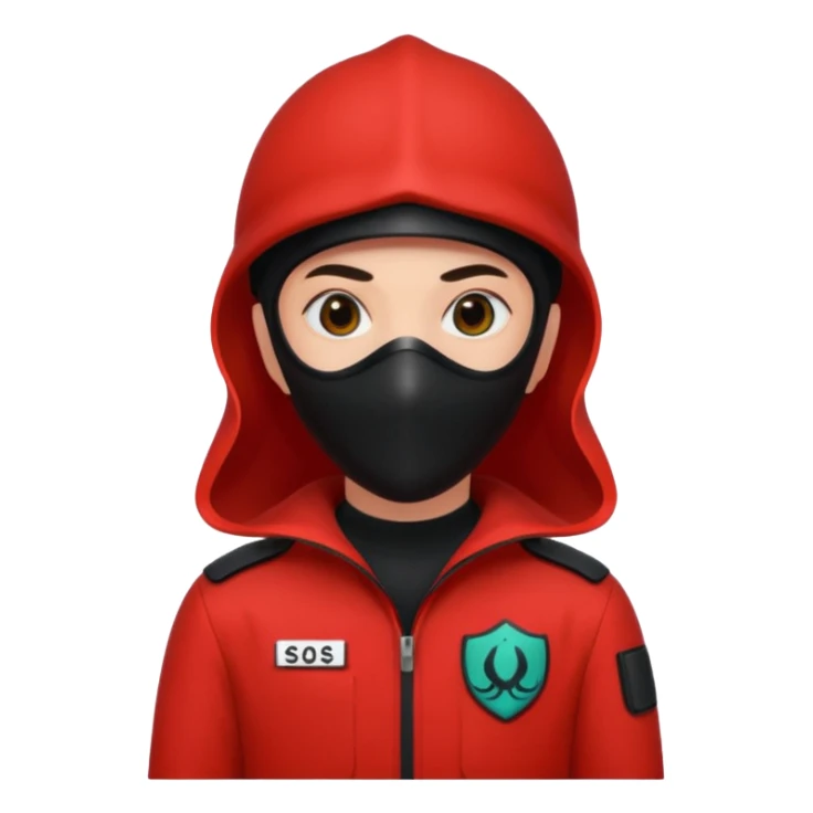 Un guardiq del juego del calamar sticker