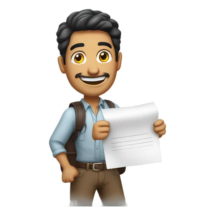 mexican guy excited about a new jo sticker