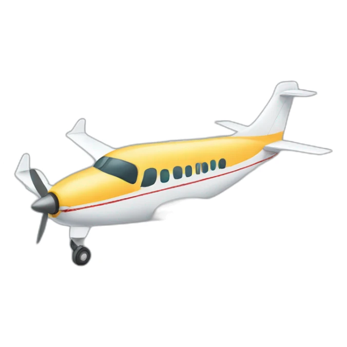 plane cartoon sticker