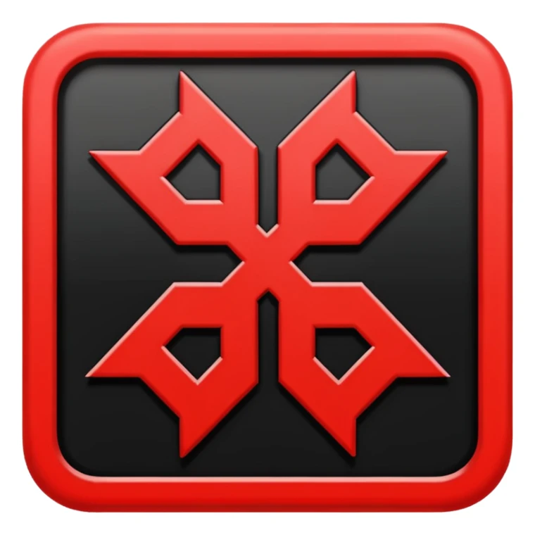 Signo nazi rojo y negro sticker