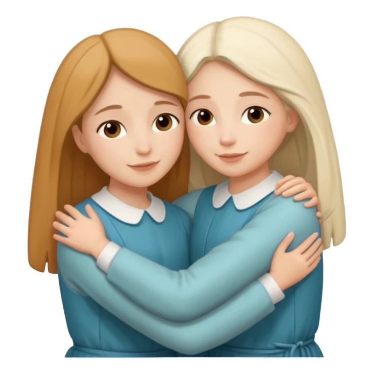 Hugging one carmelitan sister and one Non carmelitan sister sticker