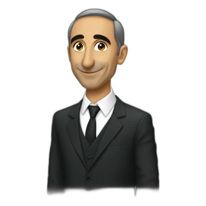 Zemmour qui fait un doigt d’honneur sticker