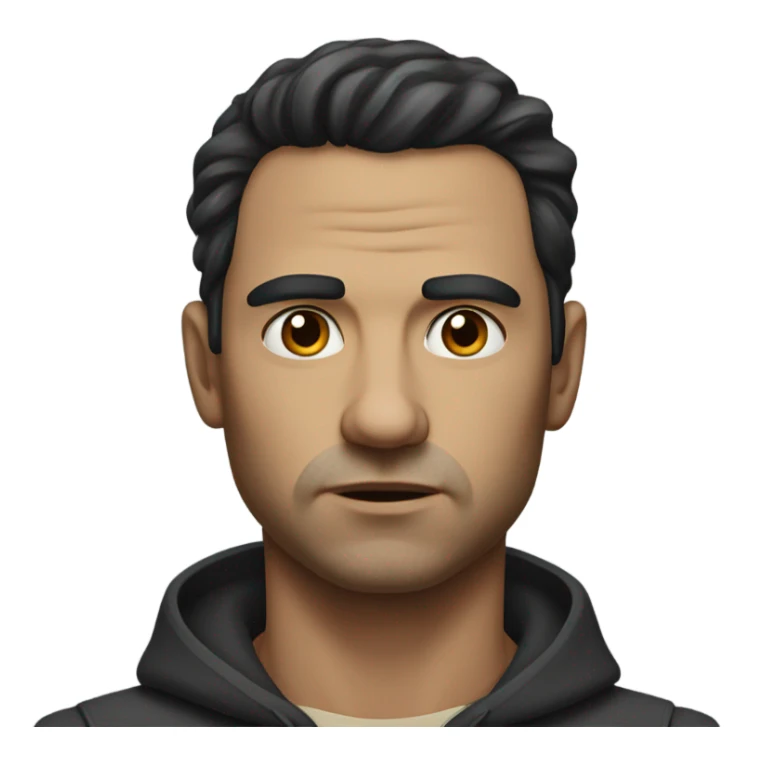 realistic portrait of a man sticker