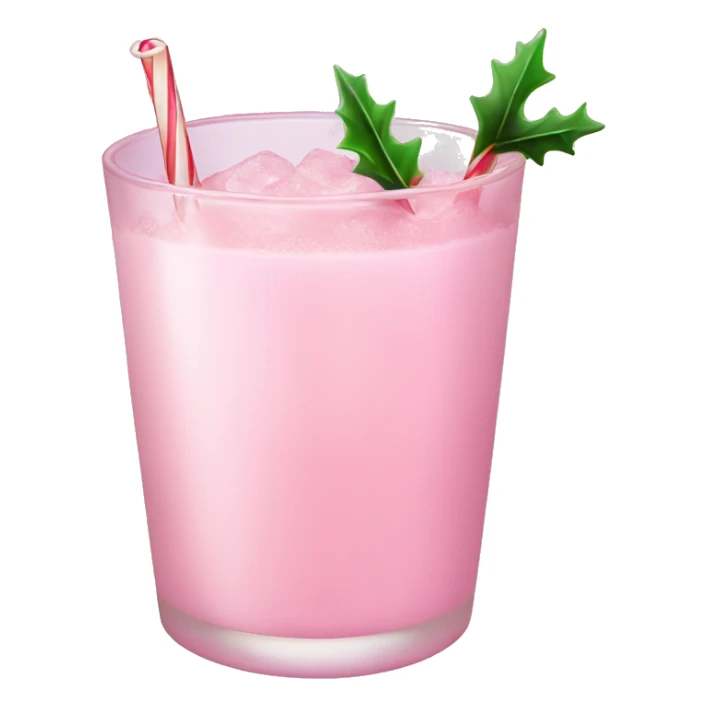 pastel pink christmas christmas drink sticker