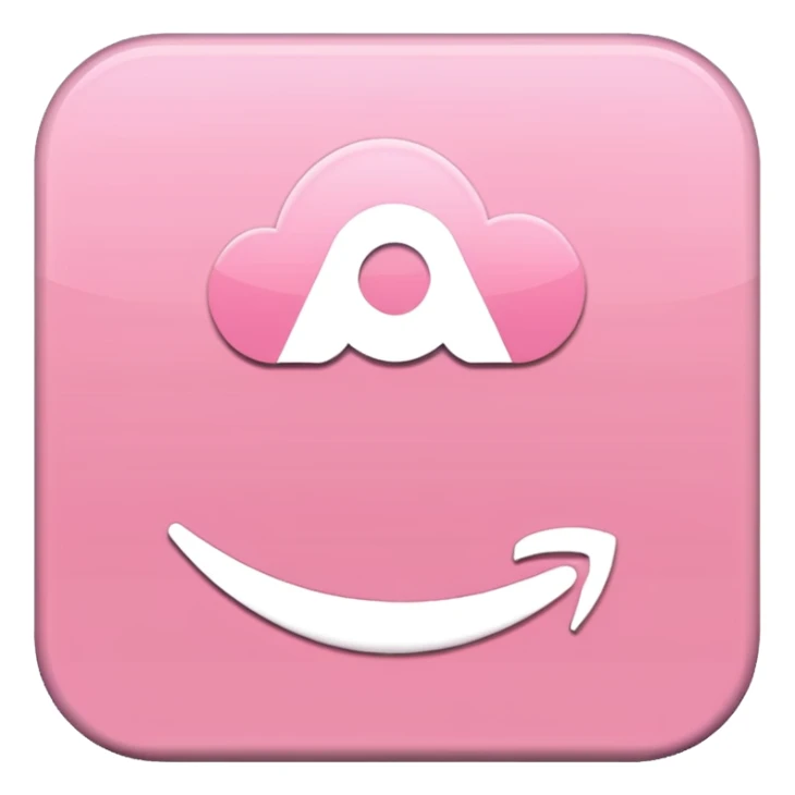 amazon prime video aesthetic logo in pastel pink sticker