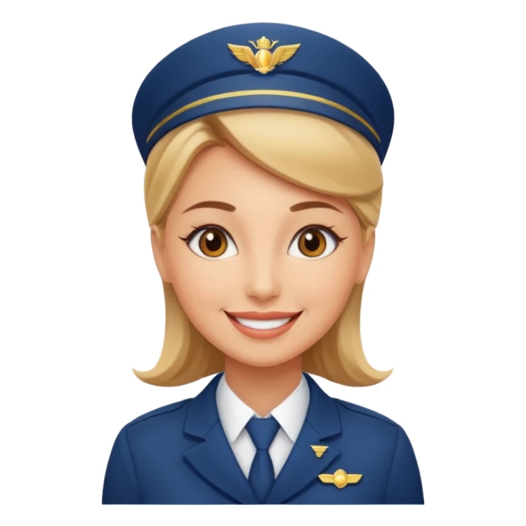empathy flight attendant woman sticker
