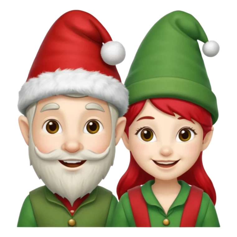 Gnomi natalizi maschio e femmina sticker