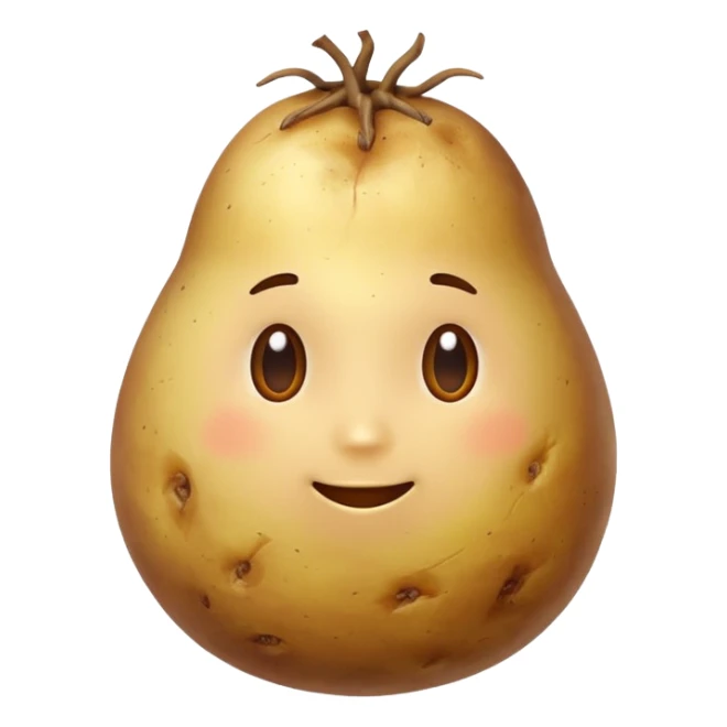 boiled potato simple energy food sticker