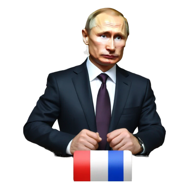 Putin against the background of Moscow sticker