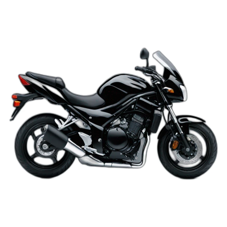 a black suzuki bandit 1200 N 2007 sticker