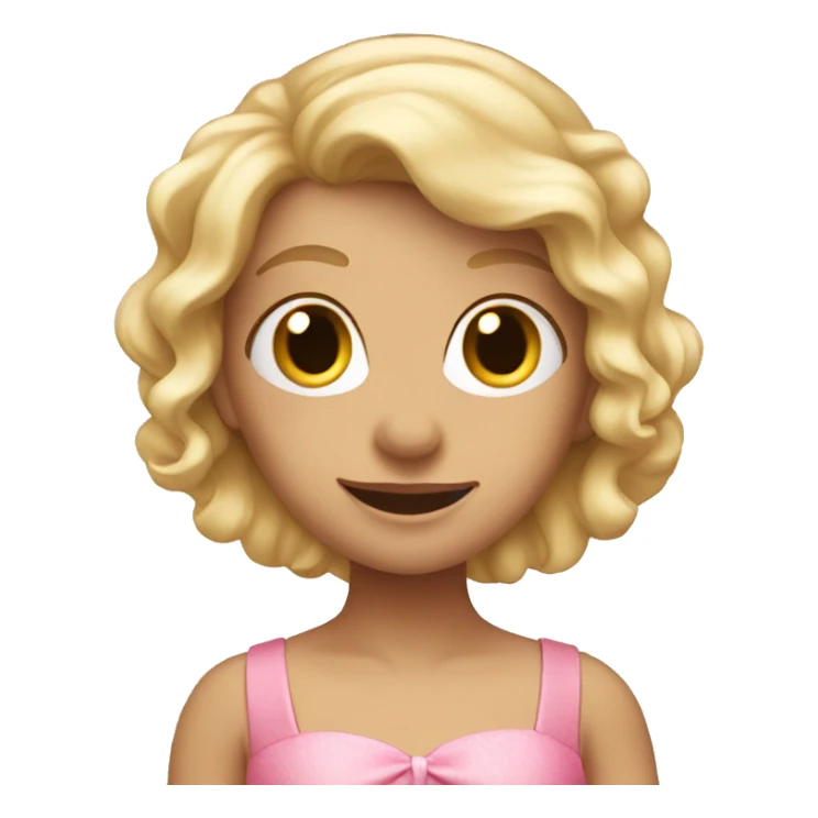 Fairy with blonde hair and pink dress sticker
