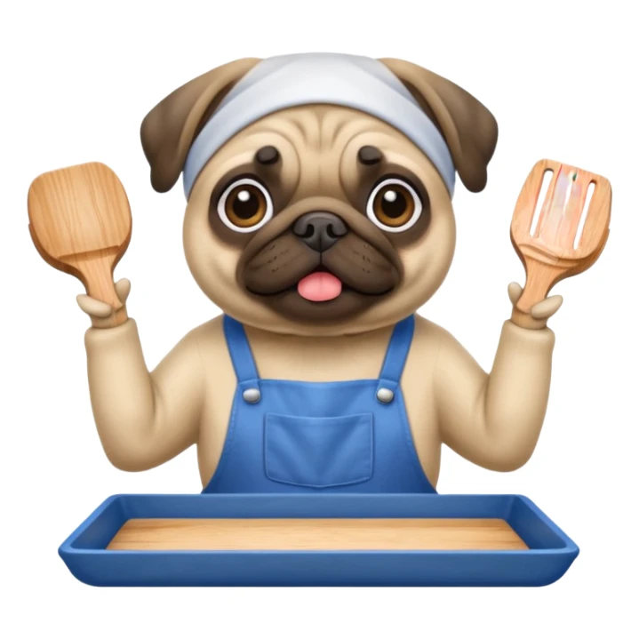 -night-market-vendor-pug dog sticker
