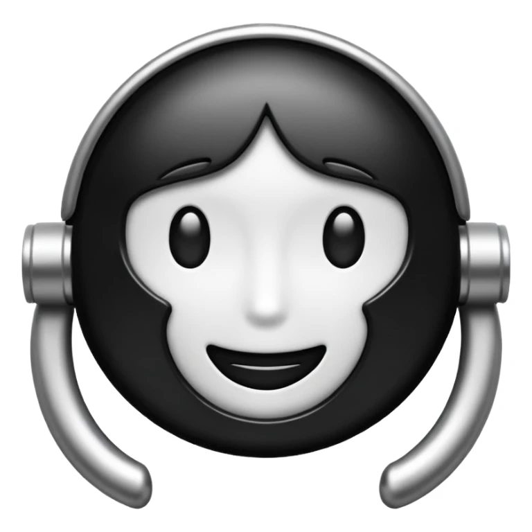 the classic fast forward emoji ⏩  in black and white sticker