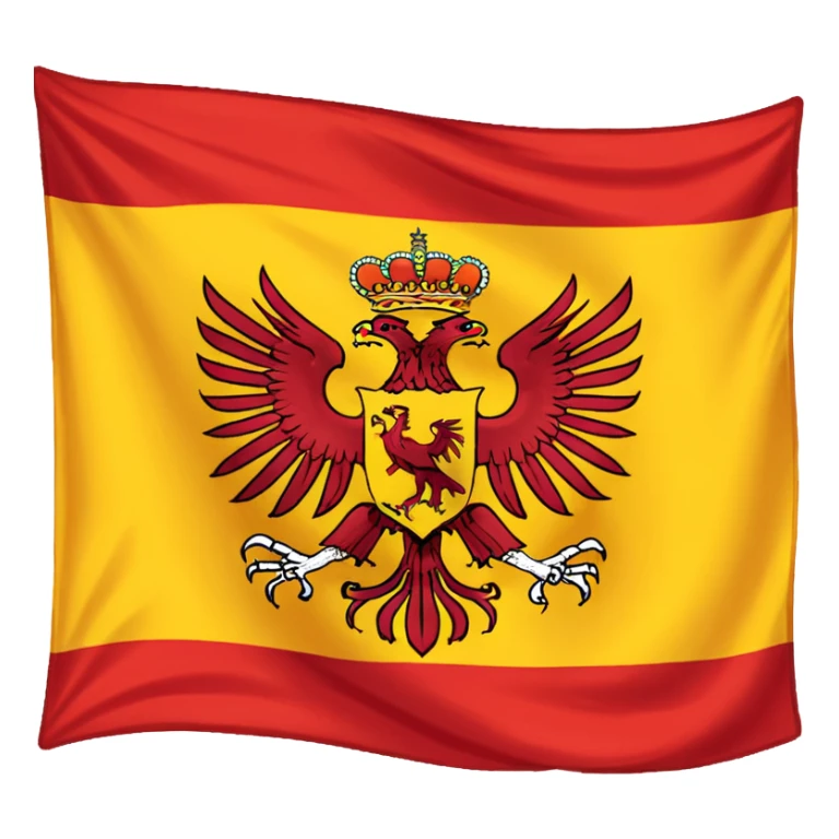 añade a la bandera de españa dos aguilas sticker
