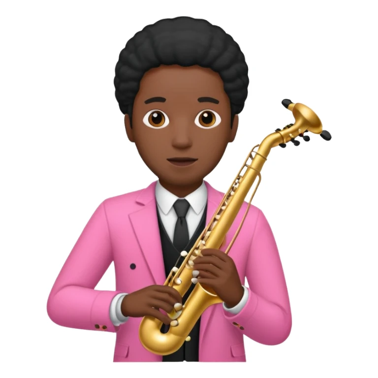 pink musician black man  sticker