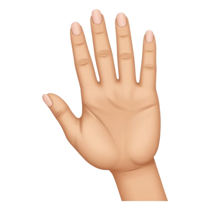 A hand with only the thumb pointy and middle finger raised sticker