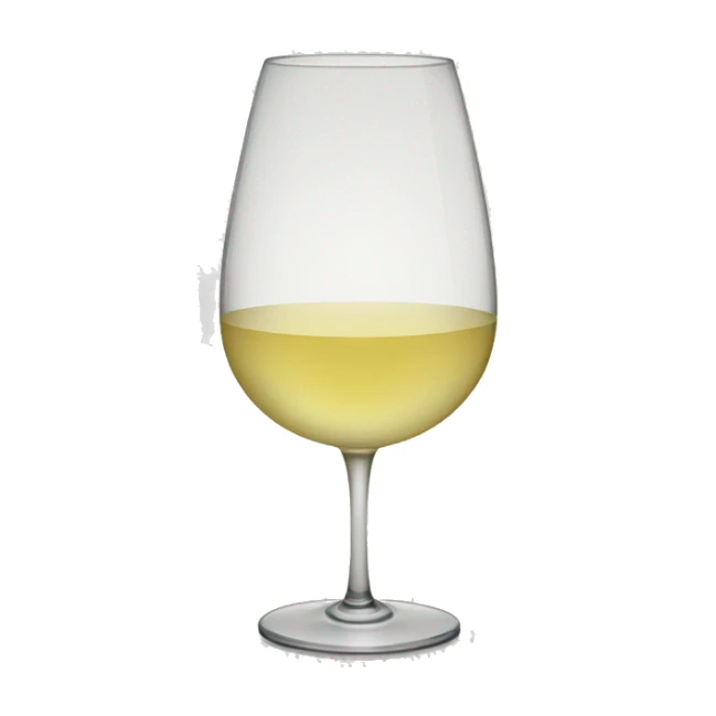 glass of white wine sticker
