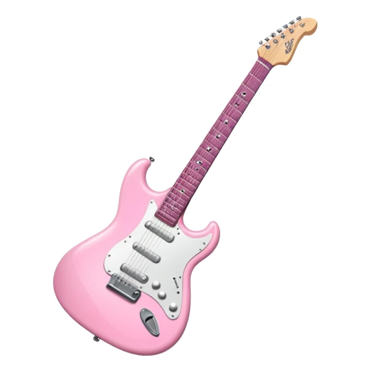 Baby Pink electric Guitar sticker