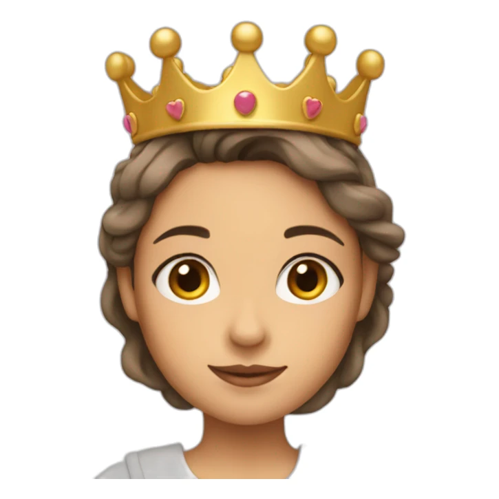 crown girl  sticker