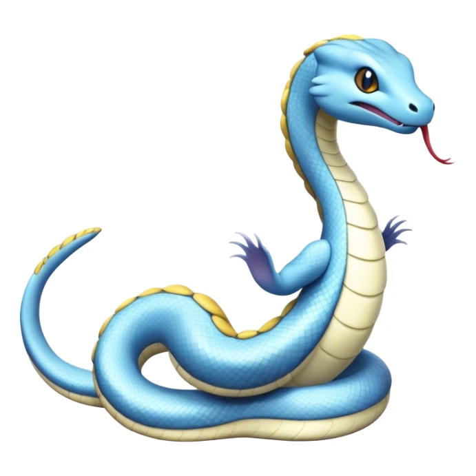 Seviper-Dragonair-Dratini-Snake-hybrid, full body, no legs sticker