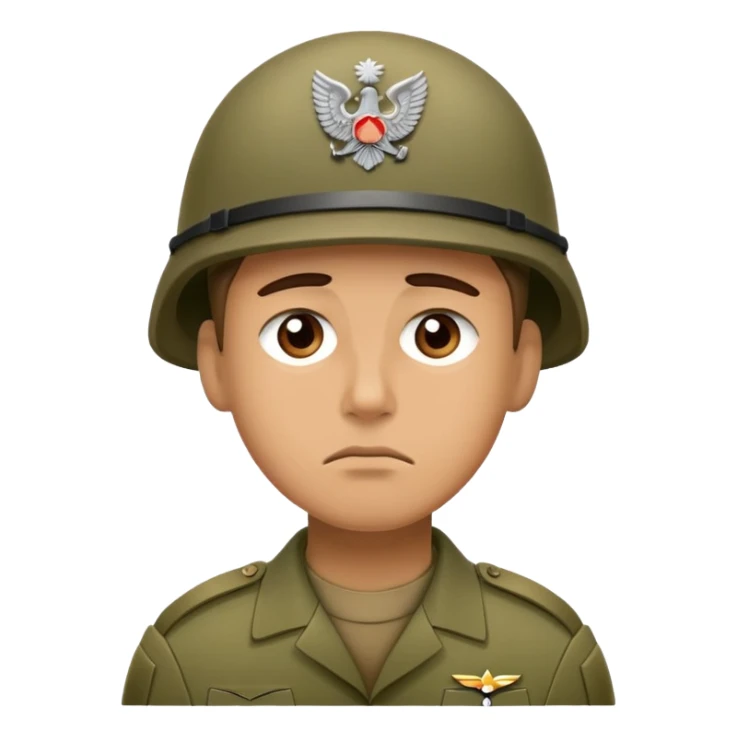 Tired Soldier Stare 1000 yards. sticker