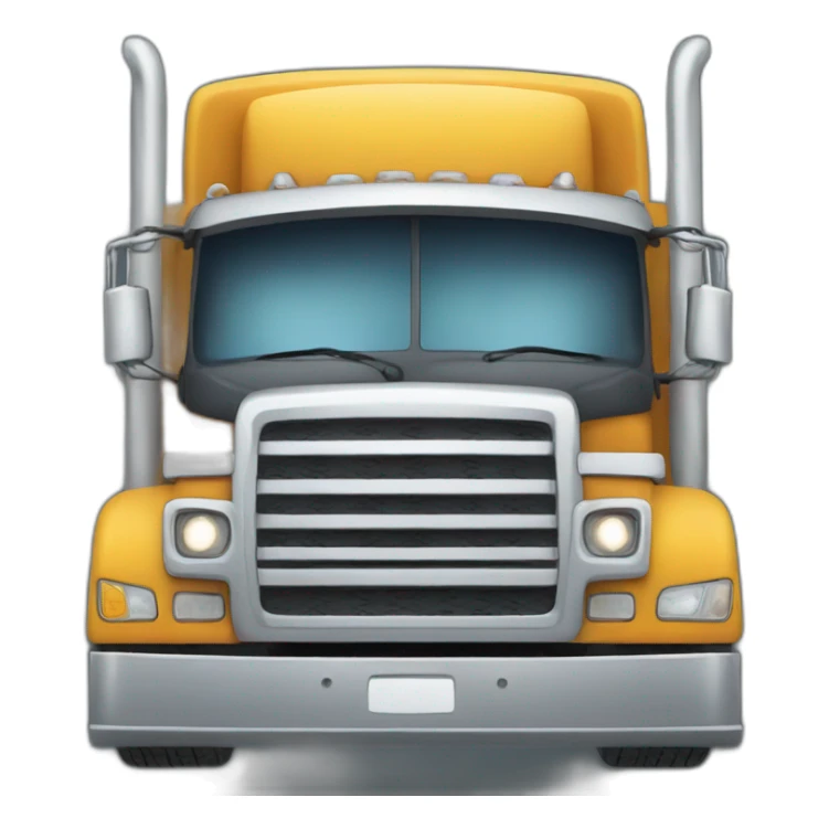 happy heavy truck sticker