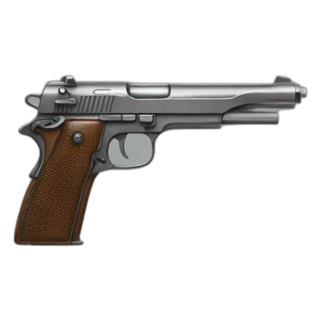 Gun, just a normal gun like a pistol sticker