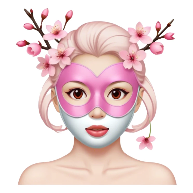 Cherry Blossom Facial mask sticker