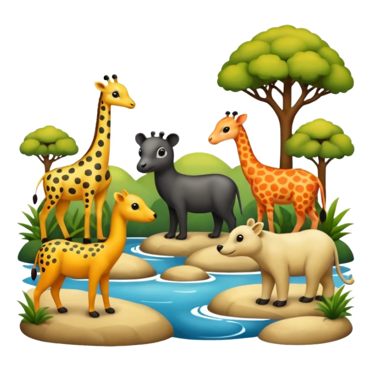 spoted animals sticker