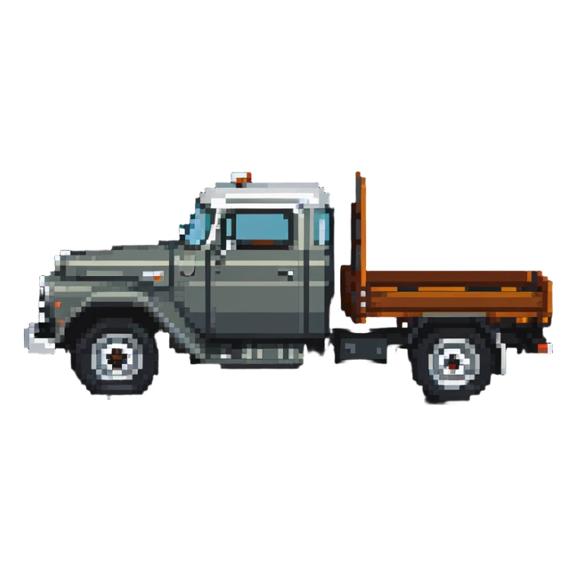 Classic ZIL-130 Soviet flatbed truck, iconic Russian vehicle from 1960s sticker